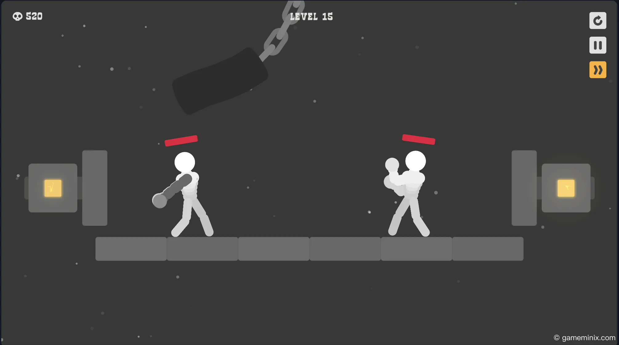 Ragdoll Hit attack mechanism showing clockwise spinning combat